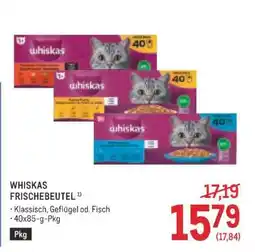 Metro WHISKAS FRISCHEBEUTEL Angebot