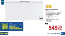 Metro GEFRIERTRUHE GHF2500 Angebot
