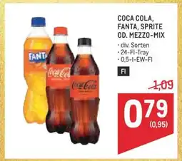 Metro Coca-Cola, Fanta, Sprite od. Mezzo-Mix Angebot