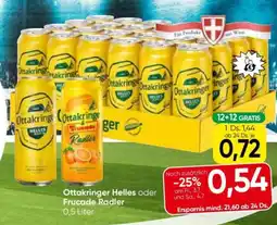 Eurospar Ottakringer Helles oder Frucade Radler Angebot