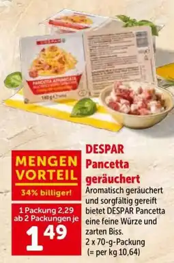 Interspar DESPAR Pancetta geräuchert Angebot
