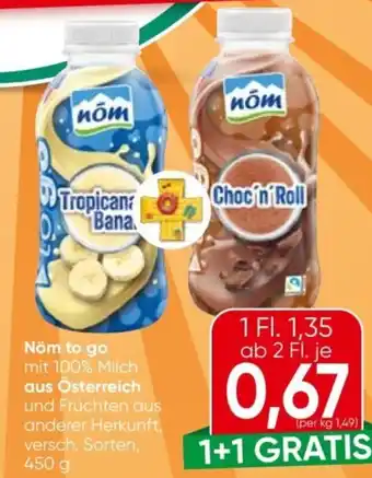 Nöm to go mit 100% Milch aus Österreich
