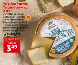 Interspar Val d'Apsa Pecorino Toscano Stagionato D.O.P. Angebot