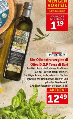Interspar Bio-Olio extra vergine di Oliva D.O.P Terra di Bari Angebot