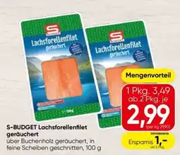 Eurospar S-budget lachsforellenfilet geräuchert Angebot
