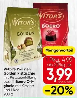 Eurospar Witor's pralinen golden pistacchio Angebot