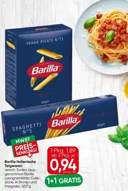 Eurospar Barilla italienische teigwaren Angebot