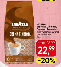 Eurospar Lavazza espresso cremoso, espresso aromatico oder crema e aroma Angebot