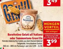 Interspar Barattolino gelati all'italiana oder sammontana gruvi eis Angebot