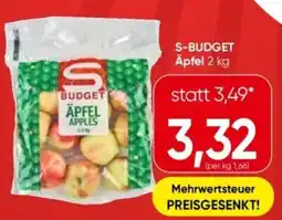 Eurospar S-budget äpfel Angebot