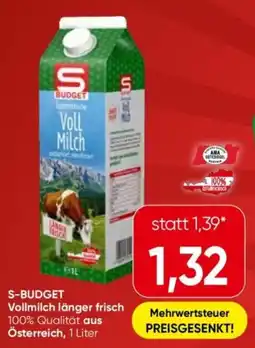 Eurospar S-budget vollmilch länger frisch Angebot