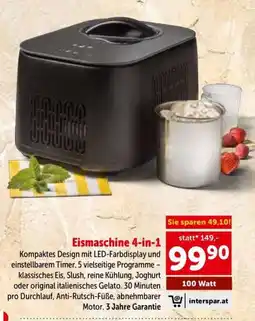 Interspar Eismaschine 4-in-1 Angebot