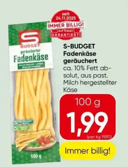 Eurospar S-budget fadenkäse geräuchert Angebot