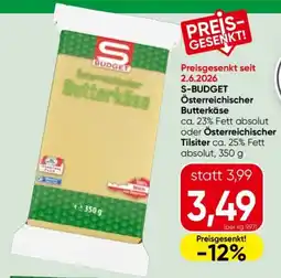 Eurospar S-budget österreichischer butterkäse Angebot