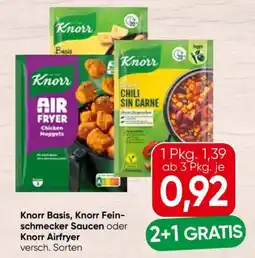 Eurospar Knorr Basis, Knorr Fein- schmecker Saucen oder Knorr Airfryer Angebot