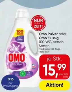 Eurospar Omo Pulver oder Omo Flüssig Angebot