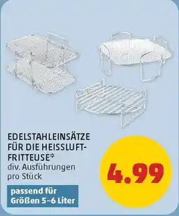 PENNY Edelstahleinsätze für die heissluft- fritteuse Angebot