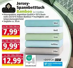 Norma Jersey spannbetttuch bamboo in 3 größen Angebot