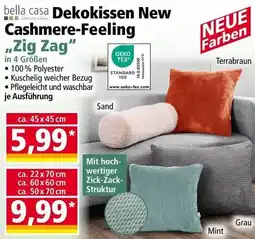 Norma Bella casa dekokissen new cashmere-feeling zig zag Angebot