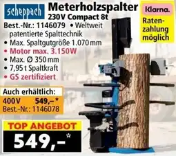 Norma Meterholzspalter 230v compact 8t Angebot