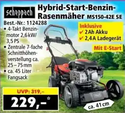 Norma Hybrid start benzin rasenmäher ms150-42e se Angebot