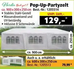 Norma Pop-up-partyzelt Angebot