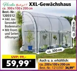Norma Xxl-gewächshaus Angebot