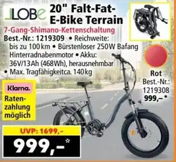 Norma 20 Falt Fat E-Bike Terrain Angebot