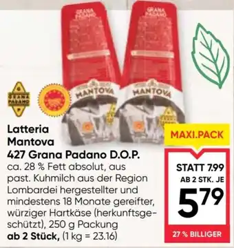 Latteria mantova 427 grana padano d.o.p.