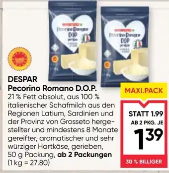 Despar pecorino romano d.o.p.