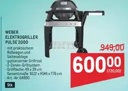 Metro Weber elektrogriller pulse 2000 Angebot