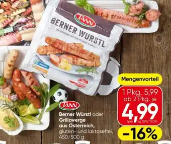 Berner würstl oder grillzwerge aus österreich