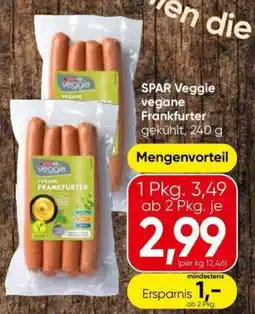 Eurospar Spar veggie vegane frankfurter Angebot