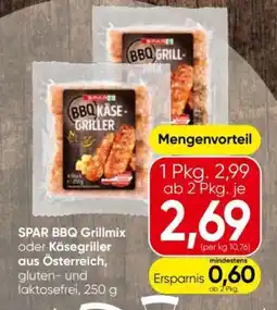 Eurospar Spar bbq grillmix oder käsegriller aus österreich Angebot