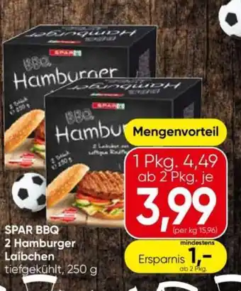 Spar bbq 2 hamburger laibchen