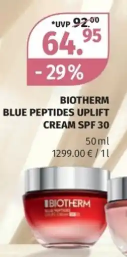 Müller Biotherm blue peptides uplift cream spf 30 Angebot