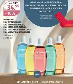 Müller Biotherm eau citrus tonic, eau energie abricot, eau impulsion citron, eau pulsation berry oder eau vibration bergamote Angebot
