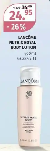 Müller Lancôme nutrix royal body lotion Angebot
