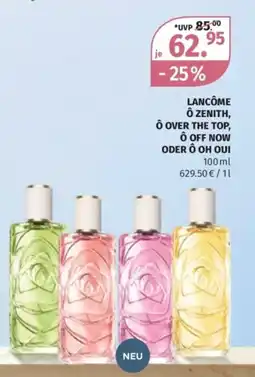 Müller Lancôme ô zenith, ô over the top, ô off now oder ô oh oui Angebot