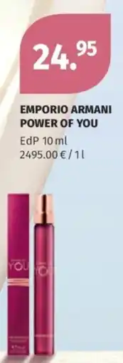Müller Emporio armani power of you Angebot