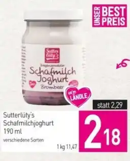 Sutterlüty Sutterlüty's Schafmilchjoghurt Angebot