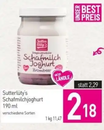 Sutterlüty's Schafmilchjoghurt