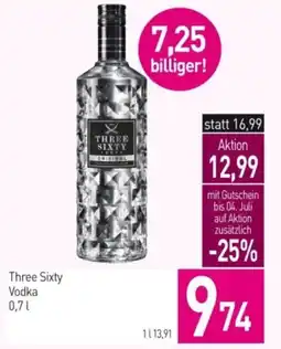 Sutterlüty Three sixty vodka Angebot