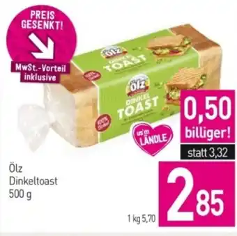 Sutterlüty Ölz Dinkeltoast Angebot