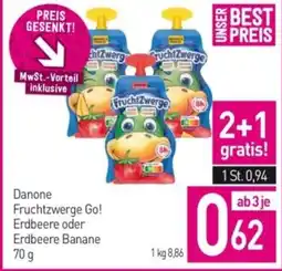 Sutterlüty Danone fruchtzwerge go! erdbeere oder erdbeere banane Angebot