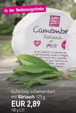 Sutterlüty Sutterlüty's Camembert mit Bärlauch Angebot