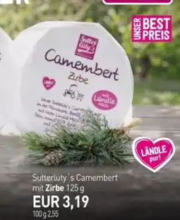 Sutterlüty Sutterlüty's Camembert mit Zirbe Angebot