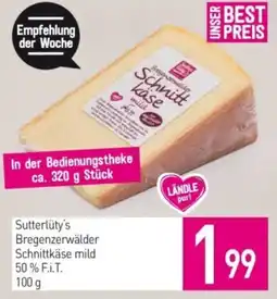 Sutterlüty Sutterlüty's bregenzerwälder schnittkäse mild 50% f.i.t. Angebot