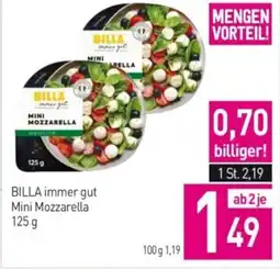 Sutterlüty Billa immer gut mini mozzarella Angebot