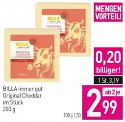 Sutterlüty BILLA immer gut Original Cheddar Angebot